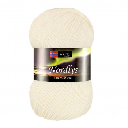 Viking Garn Nordlys 900 - Hvid