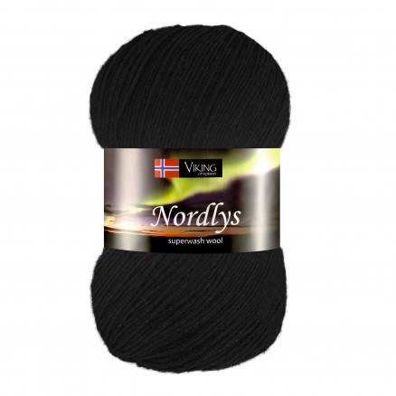 Viking Garn Nordlys 903 - Sort