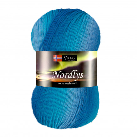 Viking Garn Nordlys 927 - Multi Kongeblå