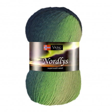 Viking Garn Nordlys 930 - Multi Marine/ Grøn