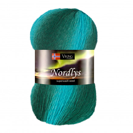 Viking Garn Nordlys 937 - Multi Turkis