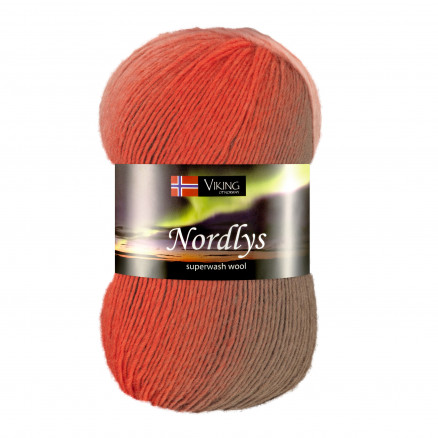 Viking Garn Nordlys 940 - Multi Brun/ Koral