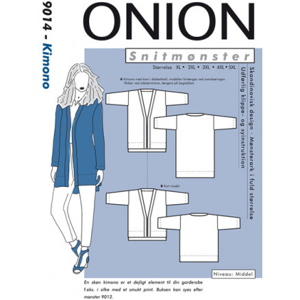 ONION Snitmønster Plus 9014 Kimono Str. XL-5XL