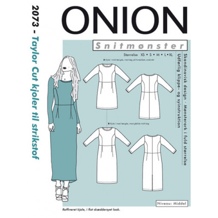 ONION Snitmønster 2073 Taylor Cut Kjoler Str. XS-XL