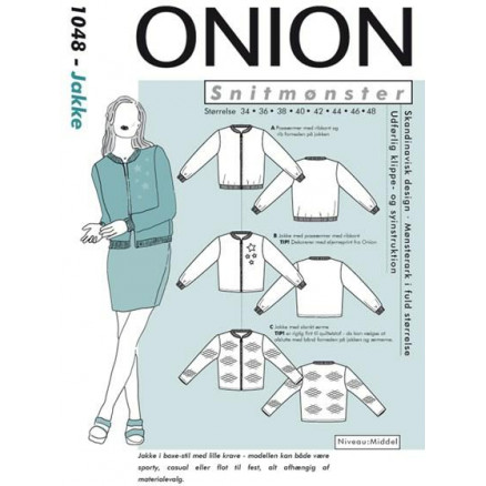 ONION Snitmønster 1048 Jakke Str. 34-48