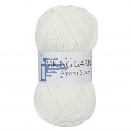Viking Garn Alpaca Storm 500 Hvid