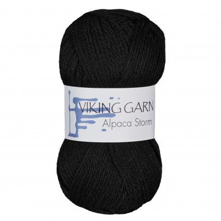 Viking Garn Alpaca Storm 503 Sort