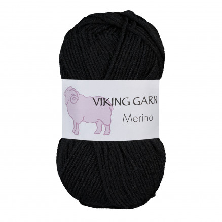 Viking Garn Merino 803 Sort