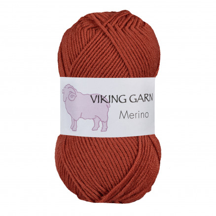 Viking Garn Merino 853 Brændt Orange
