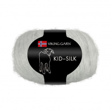 Viking Garn Kid-Silk 312 Perlegrå