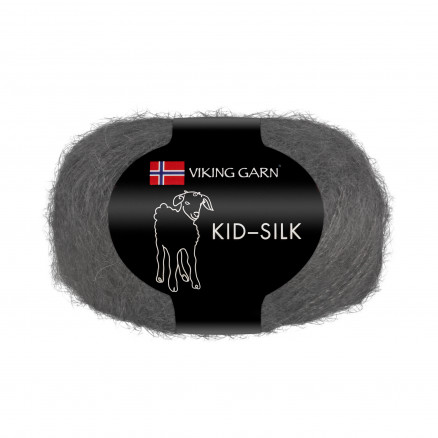 Viking Garn Kid-Silk 315 Mørk Grå