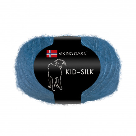 Viking Garn Kid-Silk 324 Kongeblå