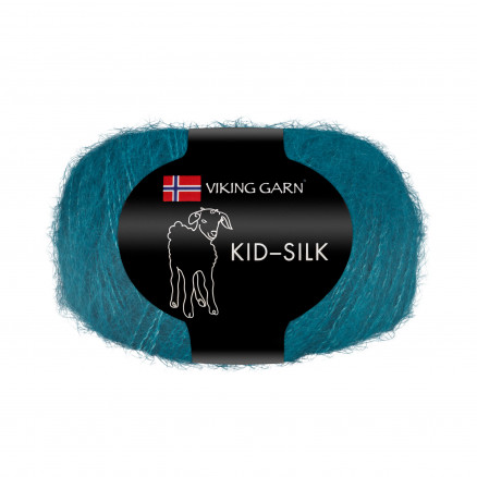 Viking Garn Kid-Silk 338 Havblå