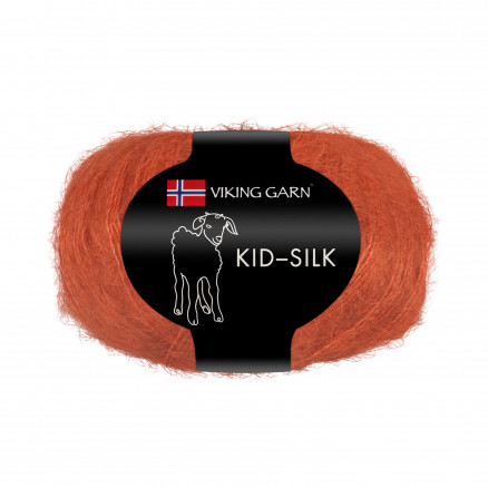 Viking Garn Kid-Silk 355 Brændt Orange