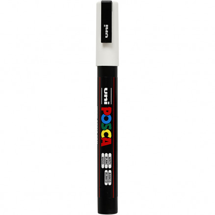 Posca Tusch, White , stregtykkelse:, fine, 1stk.