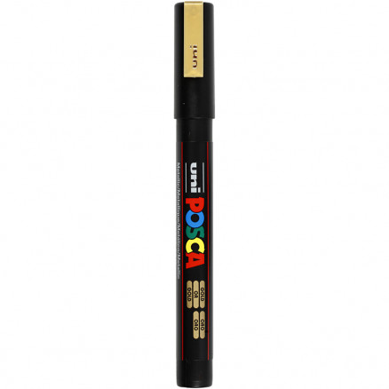 Posca Tusch, Gold , stregtykkelse:, fine, 1stk.