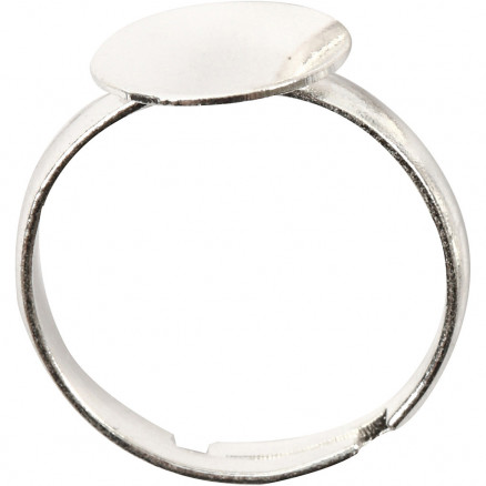 Fingerring, forsølvet, 15stk.