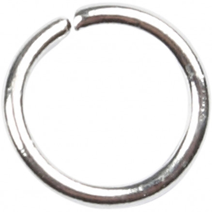 O-ring, tykkelse 0,7 mm, indv. mål 4 mm, forsølvet, 500stk., udv.mål 5,4 mm