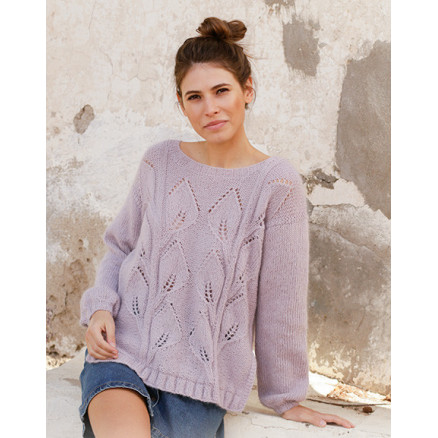 Sweet Topaz by DROPS Design - Bluse Strikkeopskrift str. S - XXXL