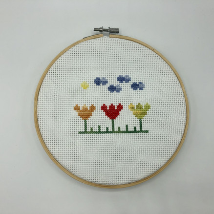 Forårsbroderi - Broderikit