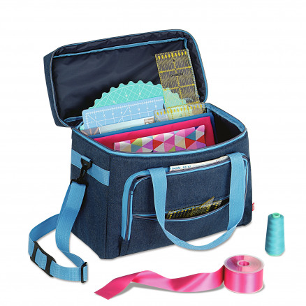 Prym Symaskinetaske Jeansblå Bomuld 44x20x35cm