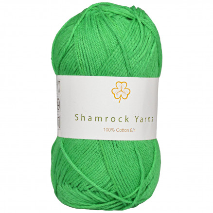Shamrock Yarns 100% Bomuld 8/4 Garn 15 Frisk Grøn