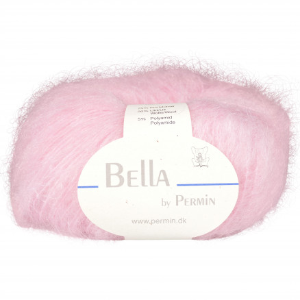 Permin Bella Mohair Garn 58 Lys Rød