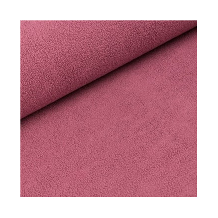 Fleece Stof 165cm 241 Mørk Gammelrosa - 50cm