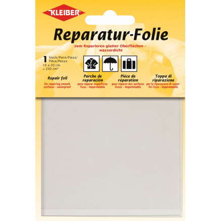 Kleiber Selvklæbende Reparationslap Polyester Transparent 10x20cm - 1 stk