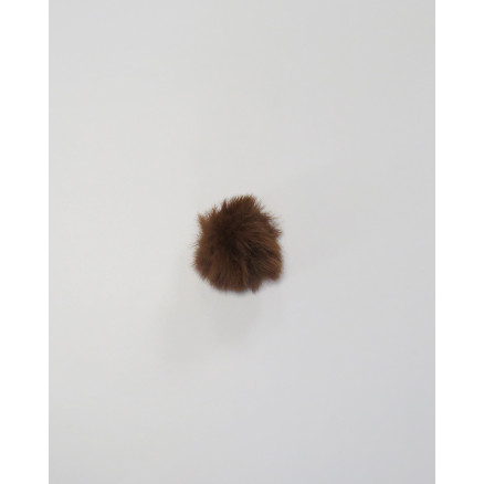 Pompon Kvast Akryl Brun 50mm