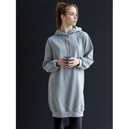 ONION Snitmønster Sweatshirt med Hætte
