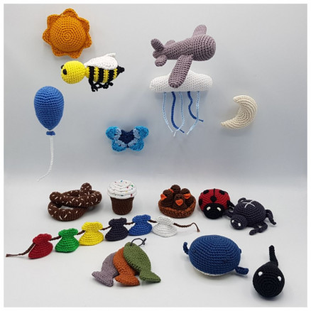 Sangkuffert af Rito Krea - Sangkuffert Figurer Hækleopskrifter - 16 stk.