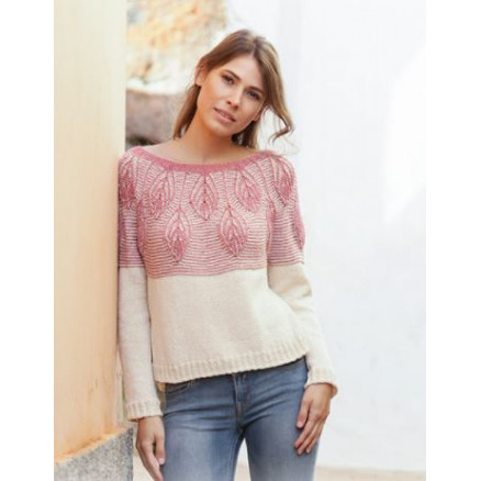 Spring Harvest by DROPS Design - Bluse Strikkeopskrift str. S - XXXL