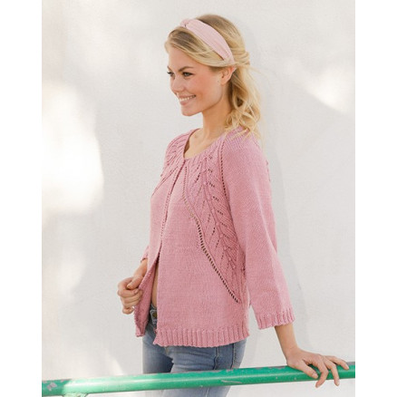 Sweet Heather Jacket by DROPS Design - Jakke Strikkeopskrift str. S - XXXL