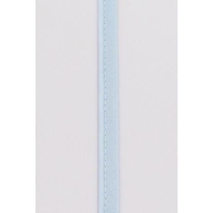 Paspoilbånd på Metermål Polyester/Bomuld 300 Lyseblå 8mm - 50cm