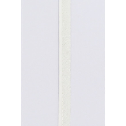 Paspoilbånd på Metermål Polyester/Bomuld 001 Natur 8mm - 50cm