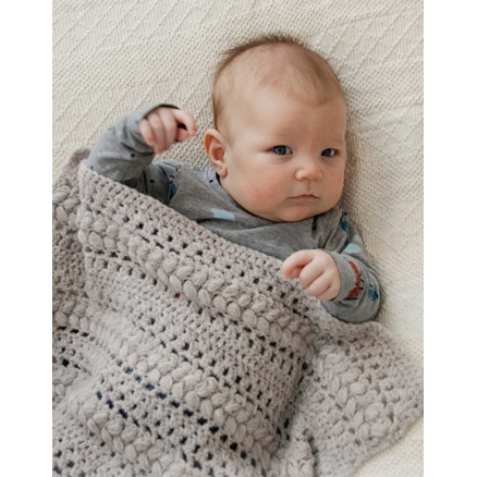 Big Dreams by DROPS Design - Baby Tæppe Hækleopskrift 66-80 cm