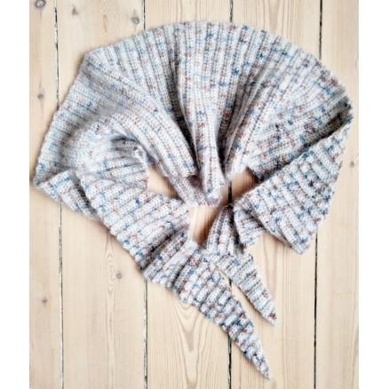 Soft Pennant Tørklæde af Rito Krea - Tørklæde Hækleopskrift 187x31cm
