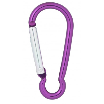 Infinity Hearts Brandmandshage/Karabinhage Aluminium Lilla 48x25mm - 5 stk