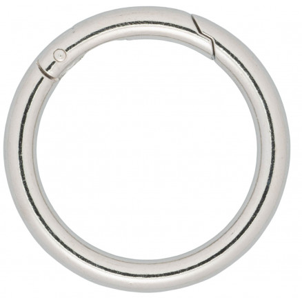 Infinity Hearts O-ring/Endeløs ring med Åbning Messing Sølv Ø50mm - 5 stk