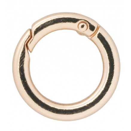Infinity Hearts O-ring/Endeløs ring med Åbning Messing Lys Guld Ø23,5mm - 5 stk