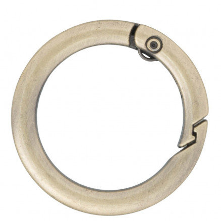 Infinity Hearts O-ring/Endeløs ring med Åbning Messing Antik bronze Ø30mm - 5 stk