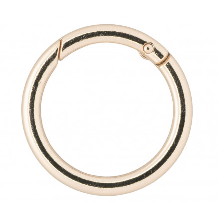Infinity Hearts O-ring/Endeløs ring med Åbning Messing Lys Guld Ø37,6mm - 5 stk