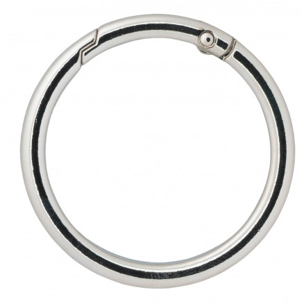 Infinity Hearts O-ring/Endeløs ring med Åbning Messing Sølv Ø43,6mm - 5 stk