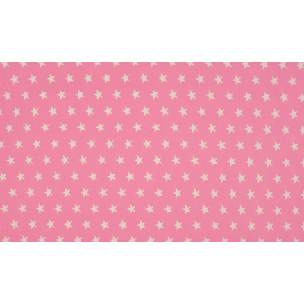Minimals Bomuldspoplin Stof Print 112 Star Rose 145cm - 50cm