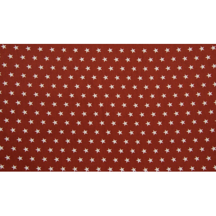 Minimals Bomuldspoplin Stof Print 137 Star Terra 145cm - 50cm
