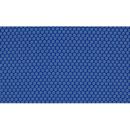 Minimals Bomuldspoplin Stof Print 207 Daisy Royal 145cm - 50cm