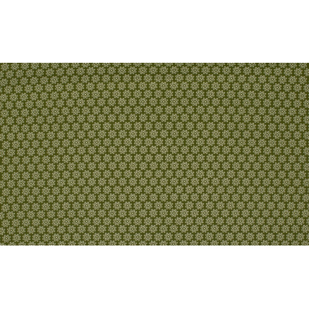Minimals Bomuldspoplin Stof Print 225 Daisy Khaki 145cm - 50cm