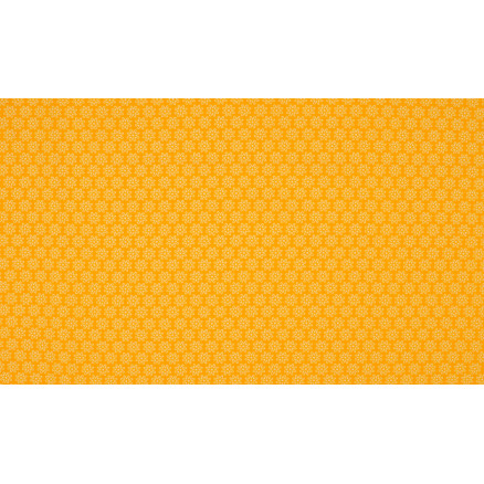 Minimals Bomuldspoplin Stof Print 231 Daisy Yellow 145cm - 50cm