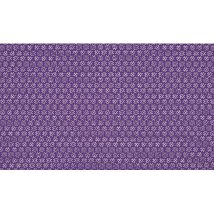 Minimals Bomuldspoplin Stof Print 243 Daisy Purple 145cm - 50cm